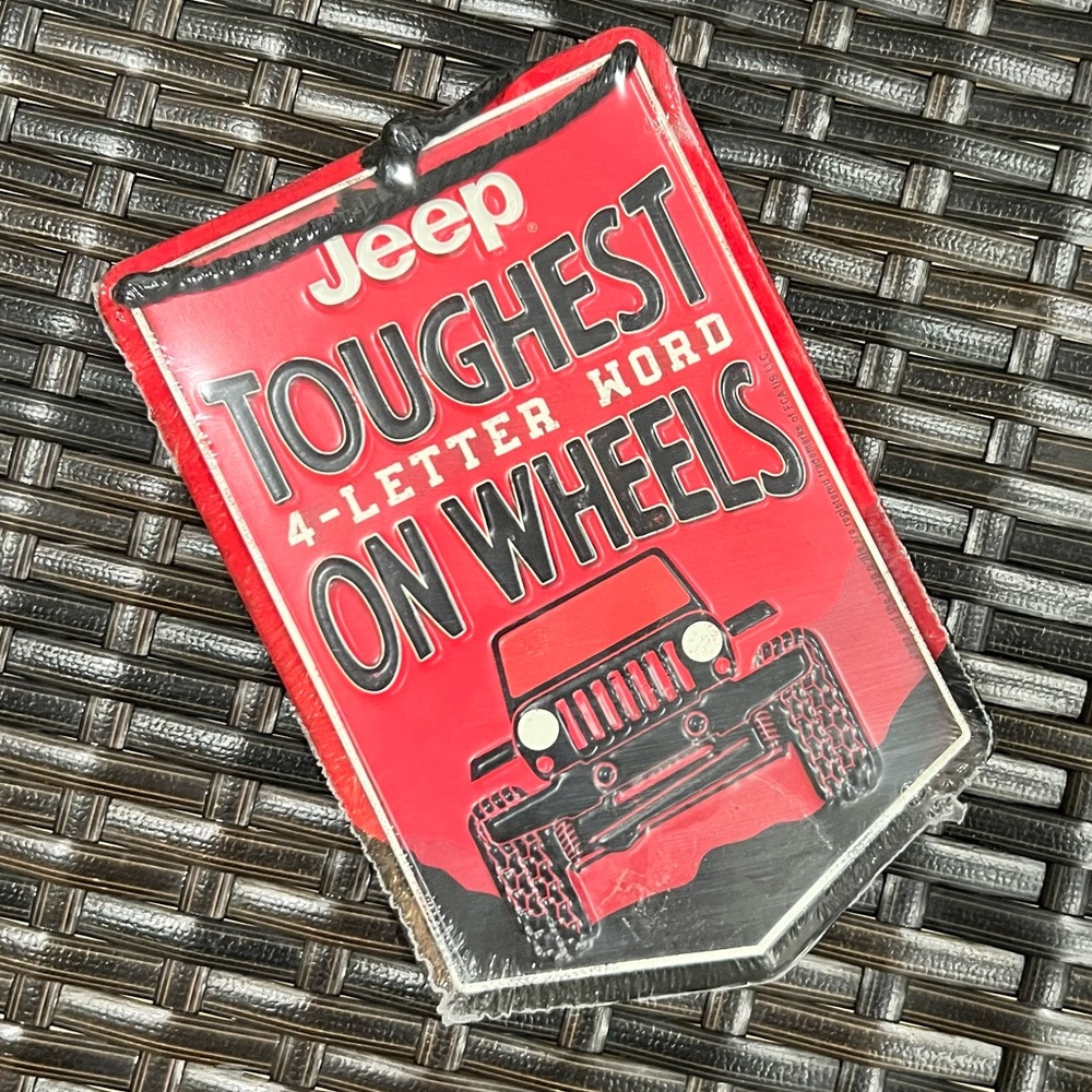 Jeep Tough metal sign